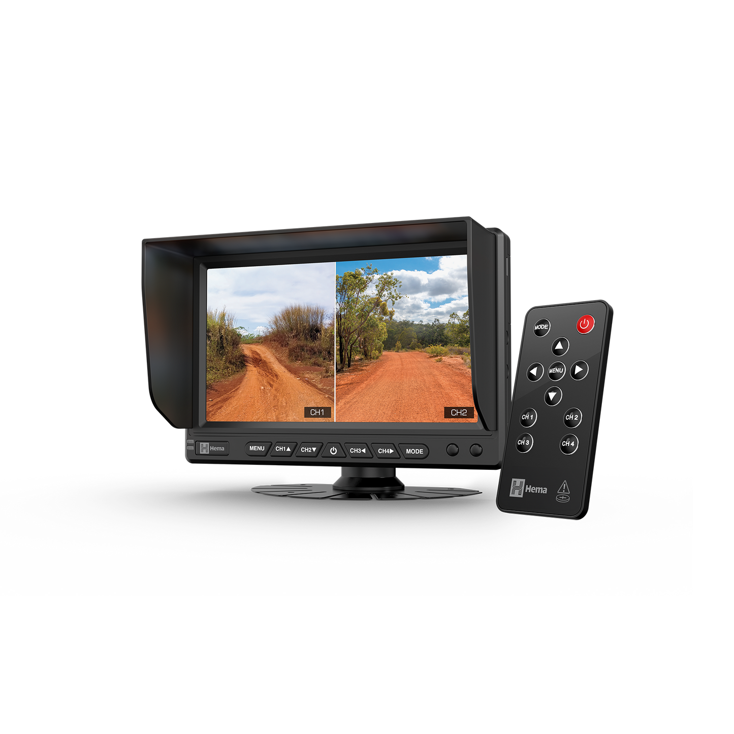 HM-MNT 7” AHD 4-Channel Display Monitor