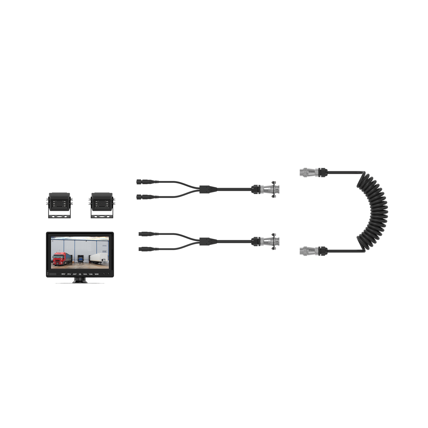 Heavy-duty 2m Coiled WOZA Cable