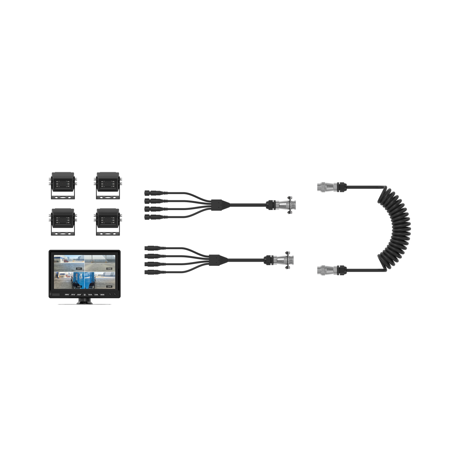 Heavy-duty 2m Coiled WOZA Cable